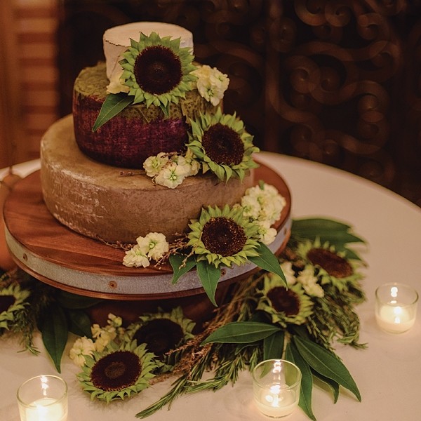 Fall Floral Decor Cheese Wheel Cake By St James Cheese Company (2) Sq Opt