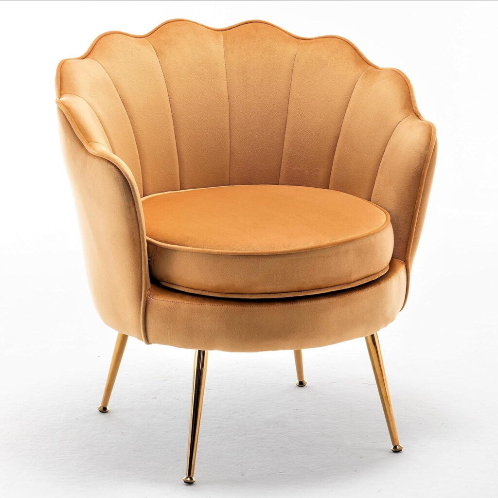 Mcm Scallop Oyster Barrel Chair Gold Edited Ig Crp